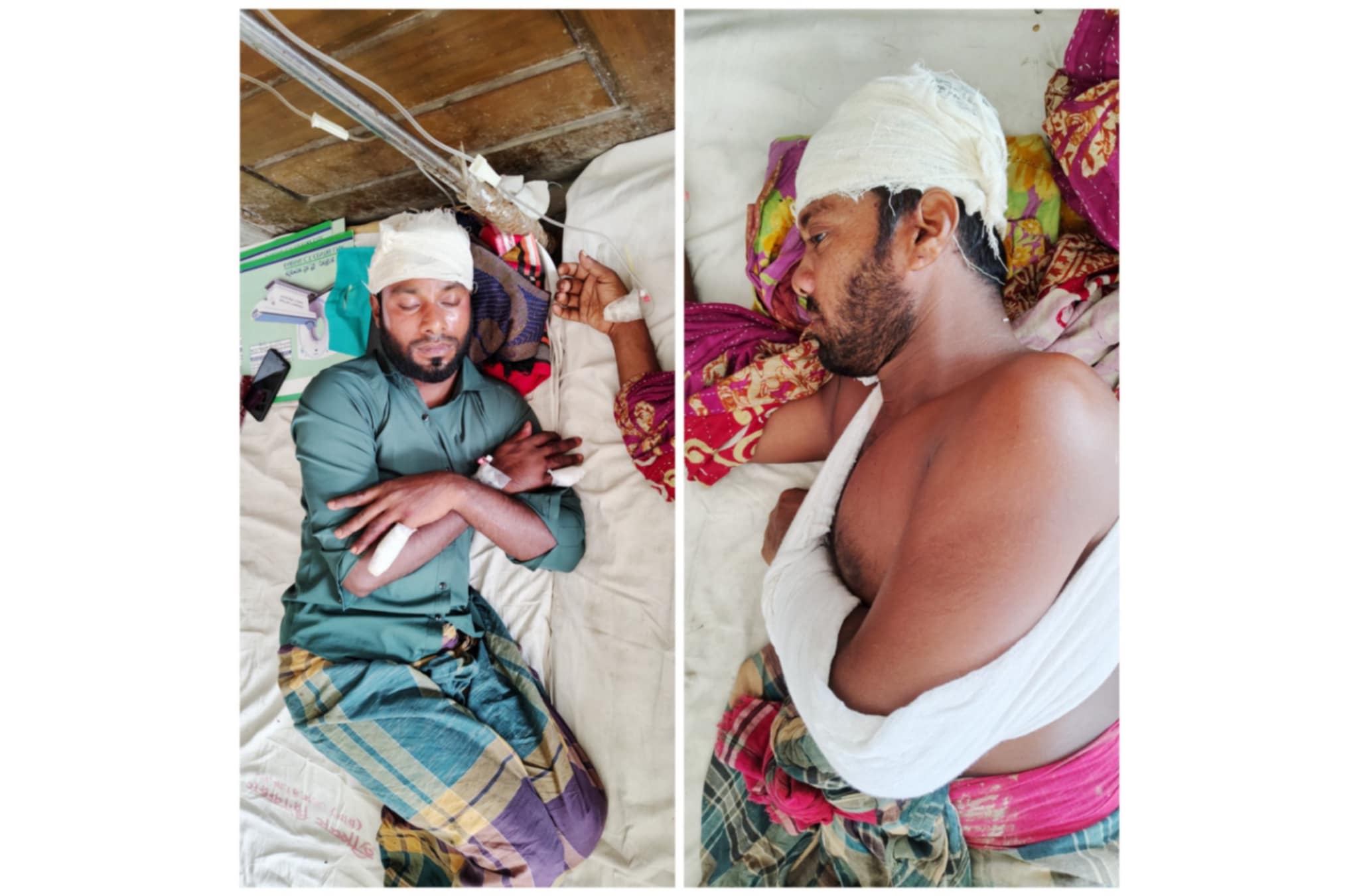 পাথরঘাটায় প্রতিপক্ষের কোপে রক্তাক্ত দুই ভাই হাসপাতালে 