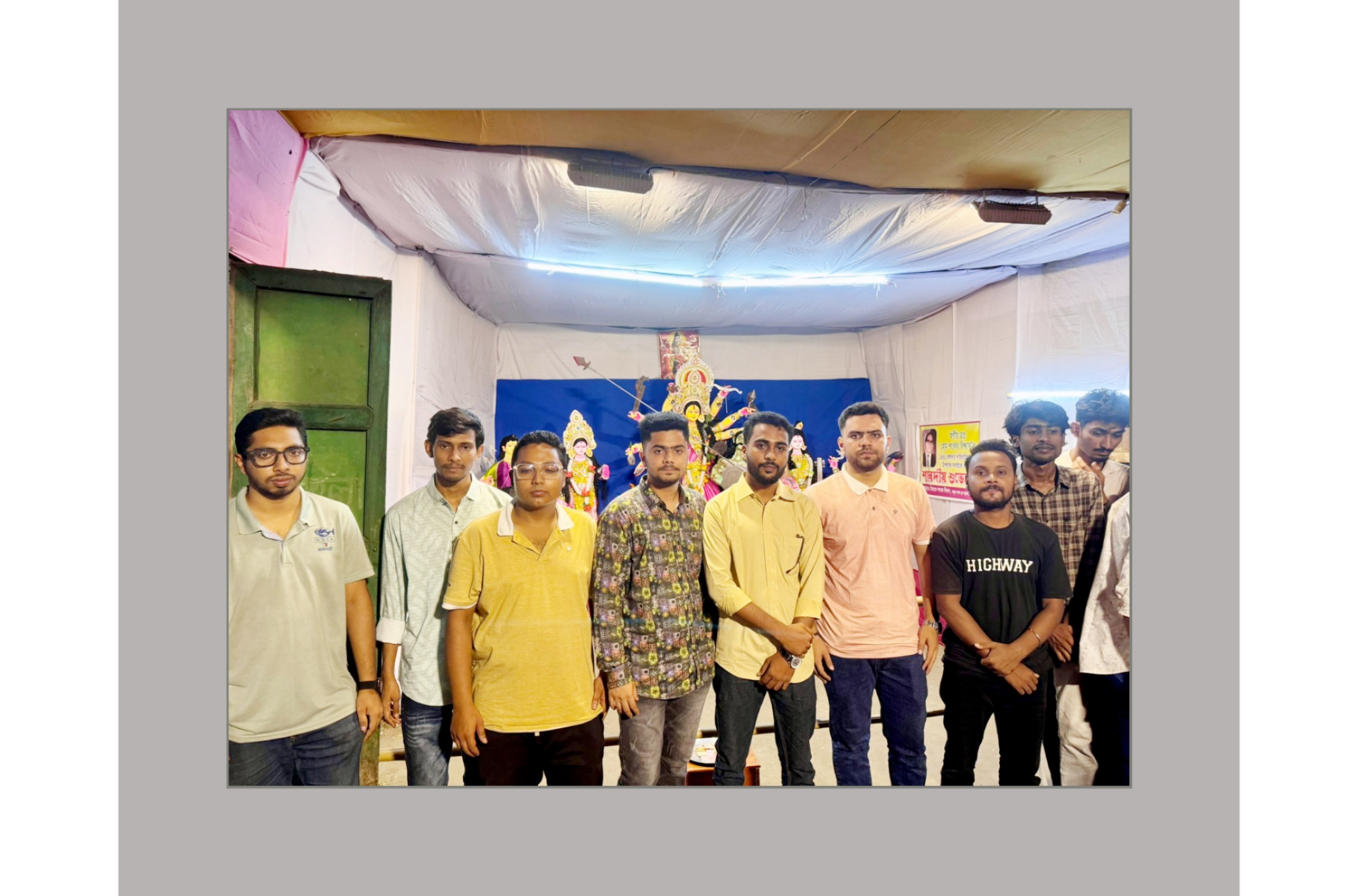 ববি ছাত্রদল নেতৃবৃন্দের বিভিন্ন পূজা মন্ডপে শুভেচ্ছা ও মতবিনিময়