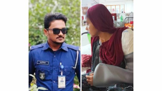 মায়ের একহাত ভেঙ্গে দিয়ে অন্য হাত ভাঙ্গার চেষ্টা, পুলিশ সদস্য সন্তানের বিরুদ্ধে অভিযোগ